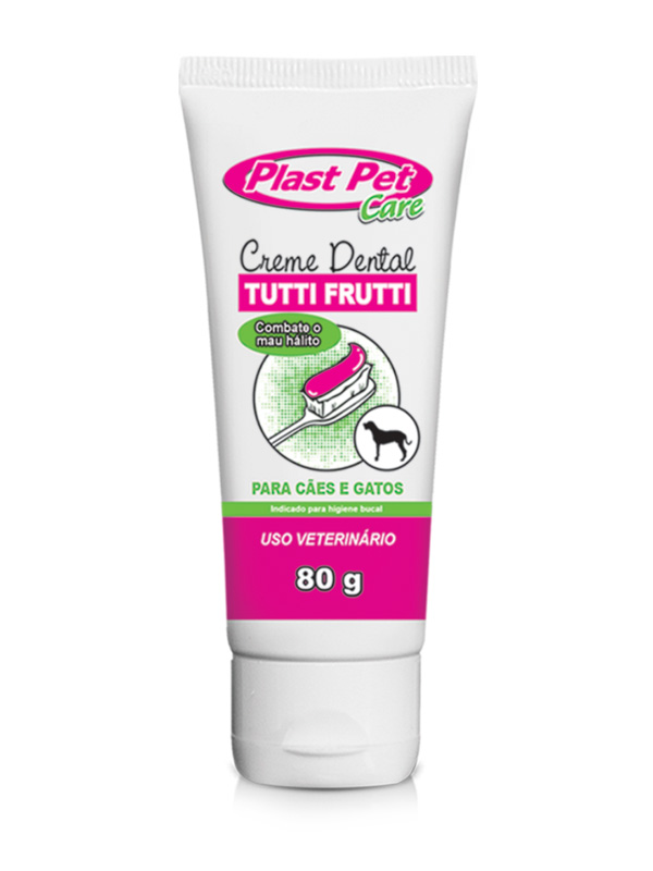 Creme Dental Plast Pet Care - Tutti Frutti 80g