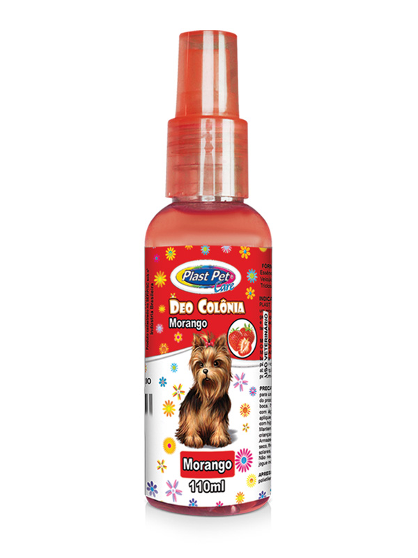 Deo Colônia Plast Pet Care Morango 110ML