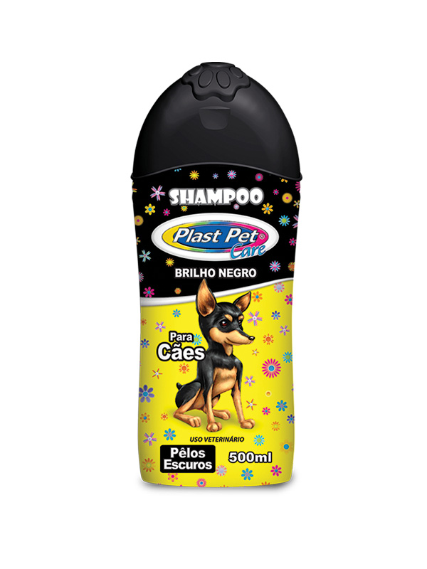 Plast Pet Care - Shampoo Brilho Negro - 500 ml