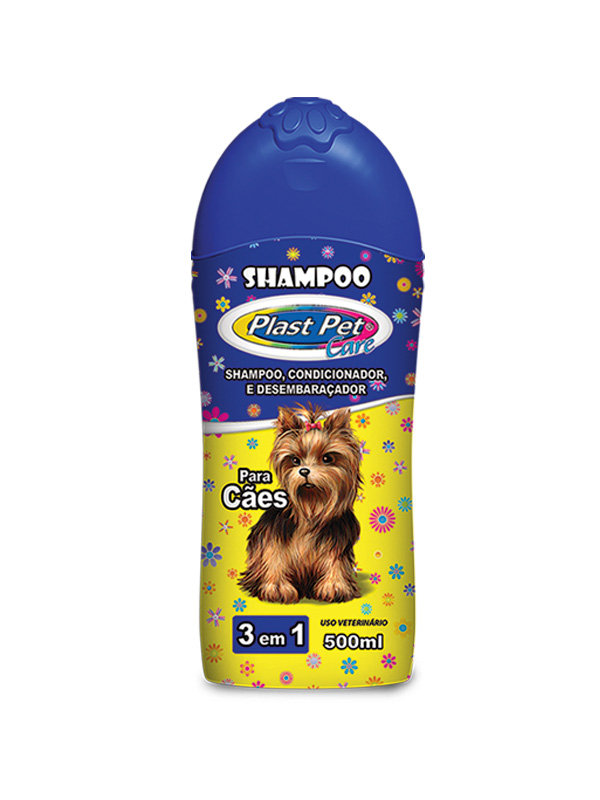 Plast Pet Care - Shampoo, Condicionador e Desembaraçador 3 em 1 - 500 ml